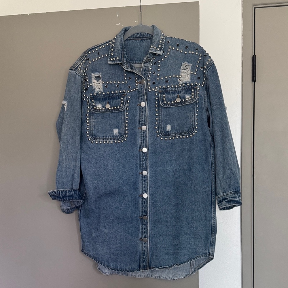 Studded Denim Jacket